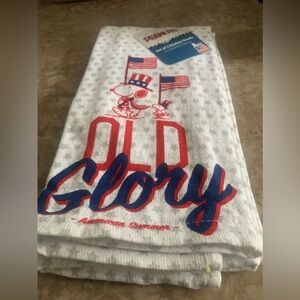 Peanuts Patriotic 'Old Glory' Red White and Blue 2Pc Kitchen Towel